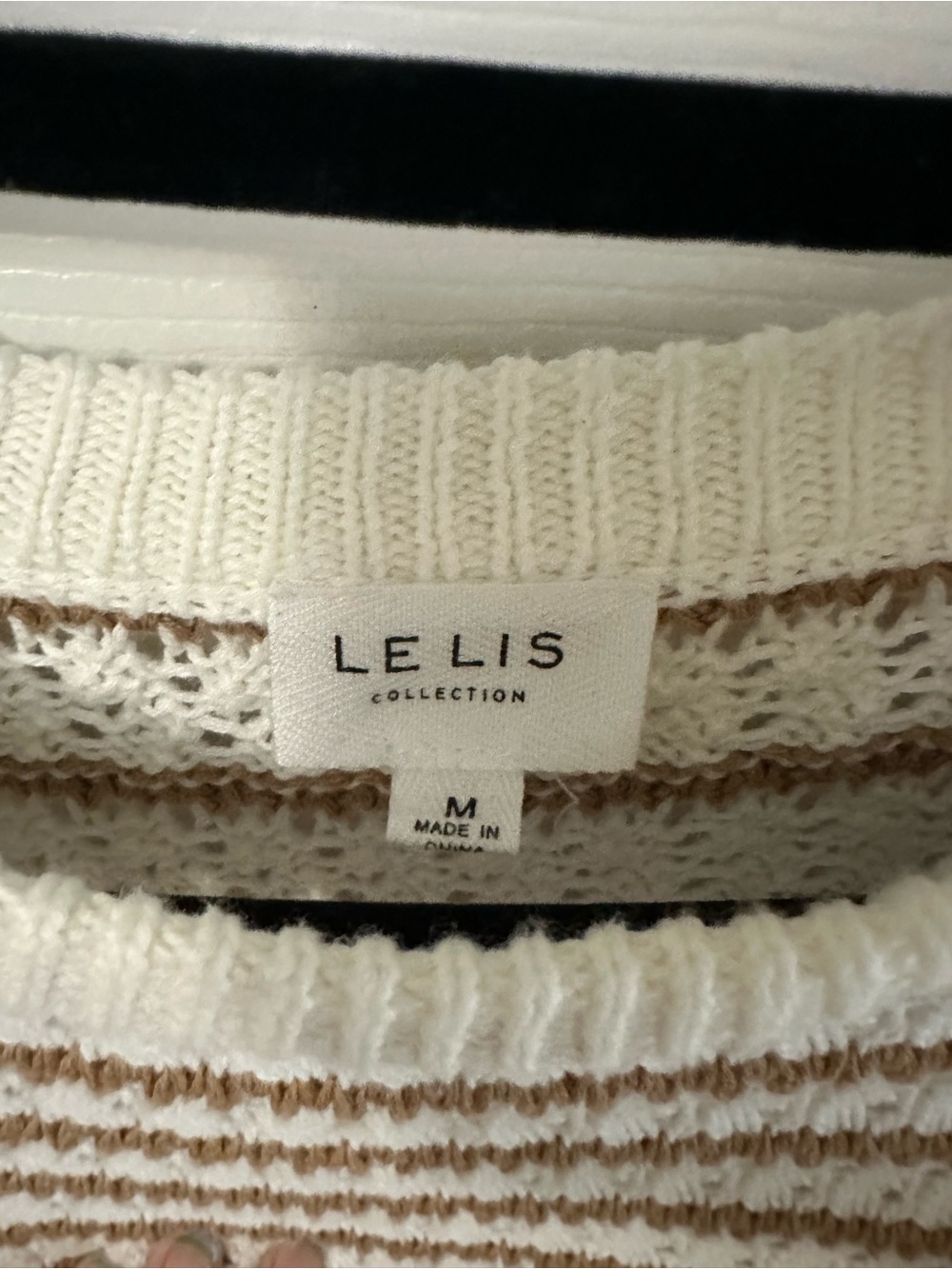STRIPED KNIT FLUTTER TRIM TANK - Picture 4 of 6